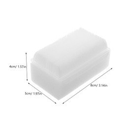 TOVINANNA Bathing Brush Set 2 in 1 Baby Sponge and Brush Sensory Experience for Cradle Cap Relief