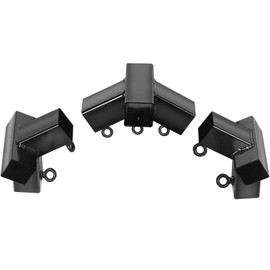Aoneky Square 1.5'' Corner Canopy Fitting Couplers Kit - Frame Carport Connectors (Add 2-Legs Kits)