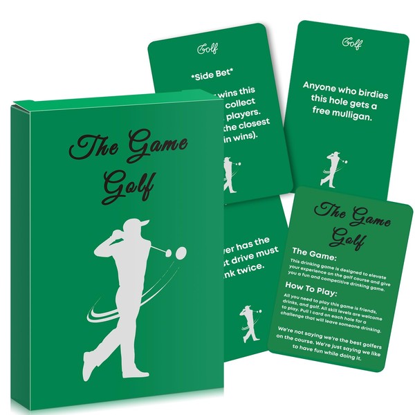 WinnerWhy Golf Card Games, Include 33 Challenge Golf Cards and