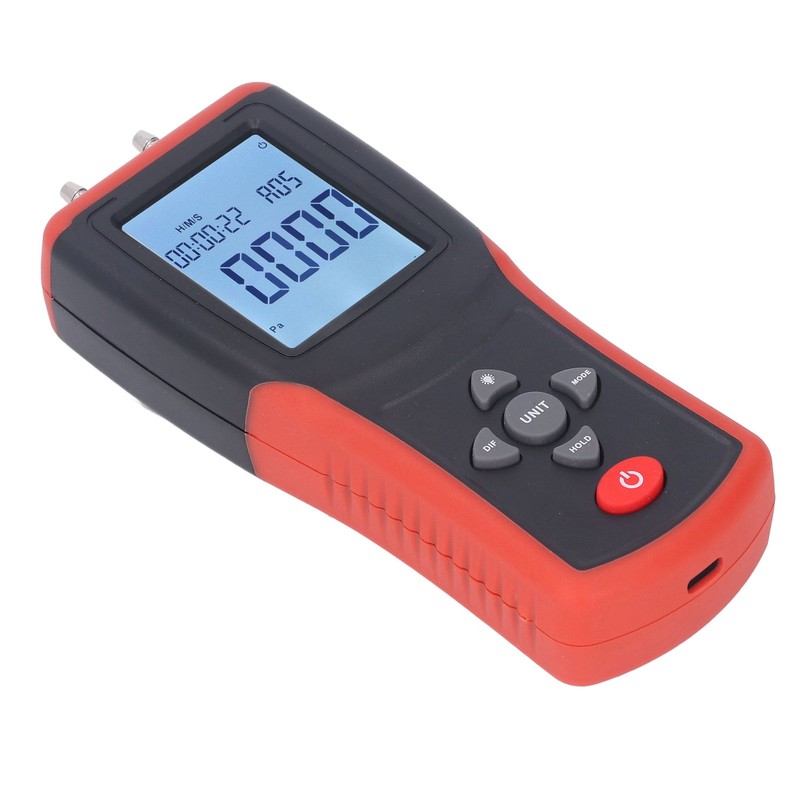 Digital Manometer 12 Units Selectable Multi Function Digital Differential Pressure