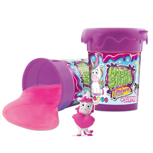 Craze Magic Slime, con figura di unicorno a sorpresa, 6 colori sorpresa, contiene 110 ml, ideale per i lavoretti dei giochi per bambini 35627