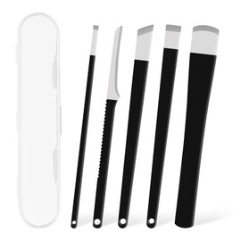 Momowin Pediküre set Fußpflege，Fußpflegemesser mit 5 Verschiedenen Klingen，Fußpflegeset für Pediküre，Exfoliation und Hornhautentfernung