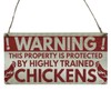 Second Ave Funny Joke Protected By Trained Chickens House Coop