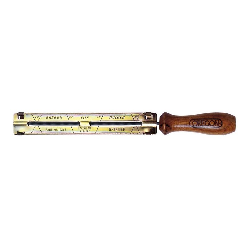 OREGON 5/32-Inch (4.0 mm) Chainsaw File and Holder with Angle Guides