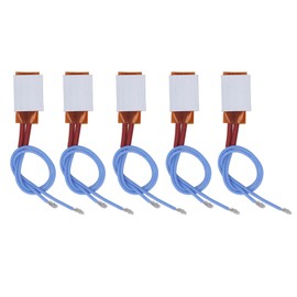 5pcs PTC Heating Element Automatic Constant Temp 110℃ Aluminum Shell Thermostat Heater Plate with Blue Wire 24V
