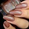 Whats Up Nails - Earthlike Gem Encrusted Nail Polish Brown
