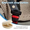 Augeny 10 Sets Seat Belt Button Stop, Plastic Seat Belt