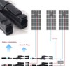 ZHITING 2 Pairs Solar Panel Y Branch PV Connector M