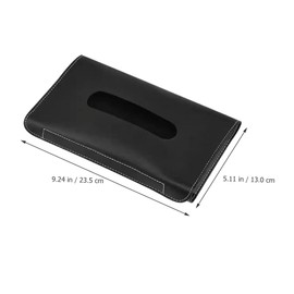 GANAZONO Visor Tissue Holder for Car PU Leather Napkin Box Stylish Car Accessory for Dashboard Sun Visor Space Saving Design for Convenient Access Safe and Reusable Tissue Dispenser