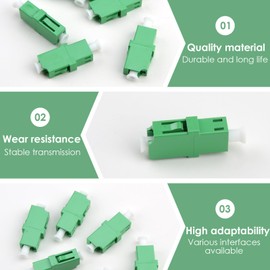 Pack of 6 Fibre Optic Adapter Socket Fibre Optic Coupling (LC/A, PC) Female Simplex Single Mode for Single Mode Cable Plug and Play Solution for Fast Cabling in Networks Data Centers and FTTH