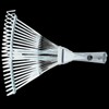 Fenteer Garden Leaf Rake Garden Camping Rake Folding Metal Rake