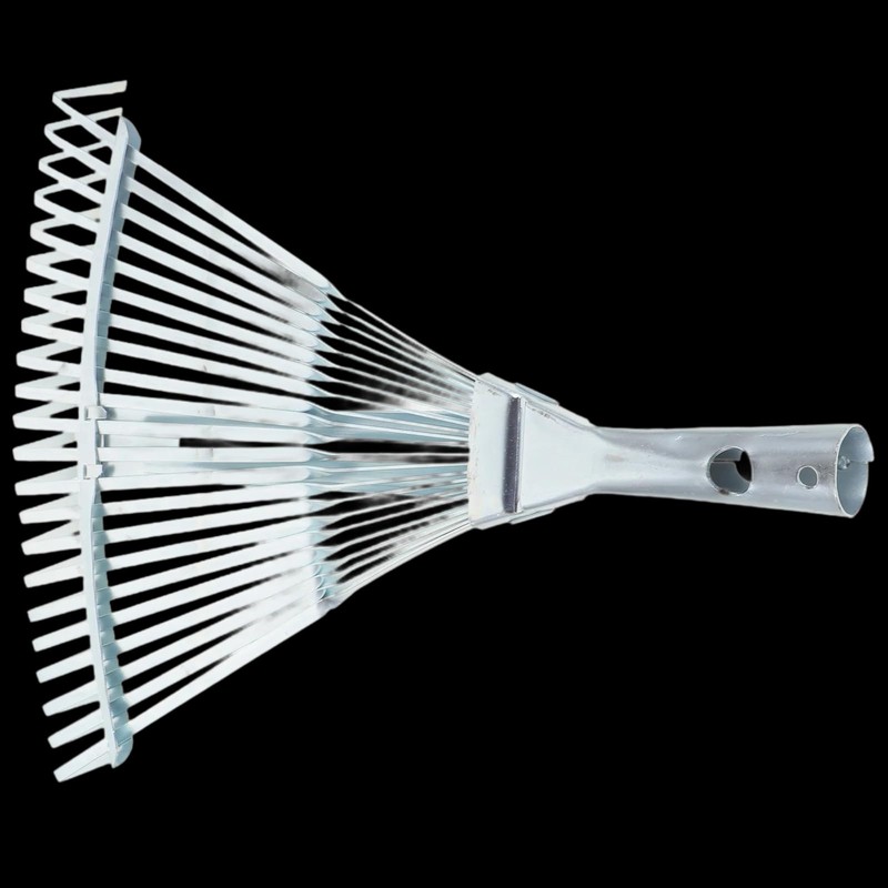 Fenteer Garden Leaf Rake Garden Camping Rake Folding Metal Rake