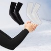 1 Set Ice Cool Arm Sleeves for Golf & Sports - UV Protection, Cooling Sensation Arm Sleeve L/White 2ea