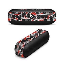 MightySkins Carbon Fiber Skin for Beats by Dr. Dre Pill Plus - Retro Controllers 3 | Protective, Durable Textured Carbon Fiber Finish | Easy to Apply, Remove, and Change Styles | Made in The USA