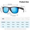 MAXJULI Polarized Sunglasses for Men and Women,UV400 Protection Rectangular Sun