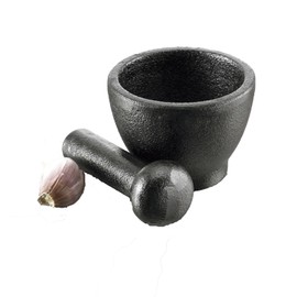 Victor CW860 Mini Pestle & Mortar Single Product, Cast Iron, Black|Grey|Yellow