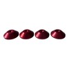 PrecisionGeek 4 x Anodised Aluminium Red Tapered Speaker Pads 20mm