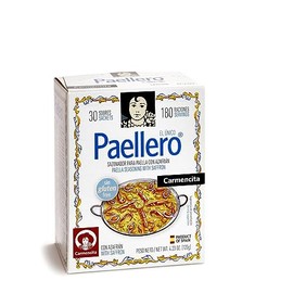 Carmencita. Paellero Paella Seasoning with Saffron (30 sackets). 120g (4.23oz)