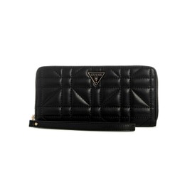 GUESS Edita Large Zip Around Wallet, Black