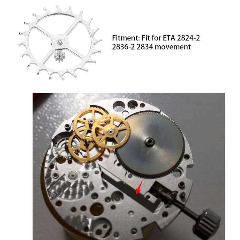 Escape Wheel Watch Replacement Part for ETA 2824-2 2836-2 2834