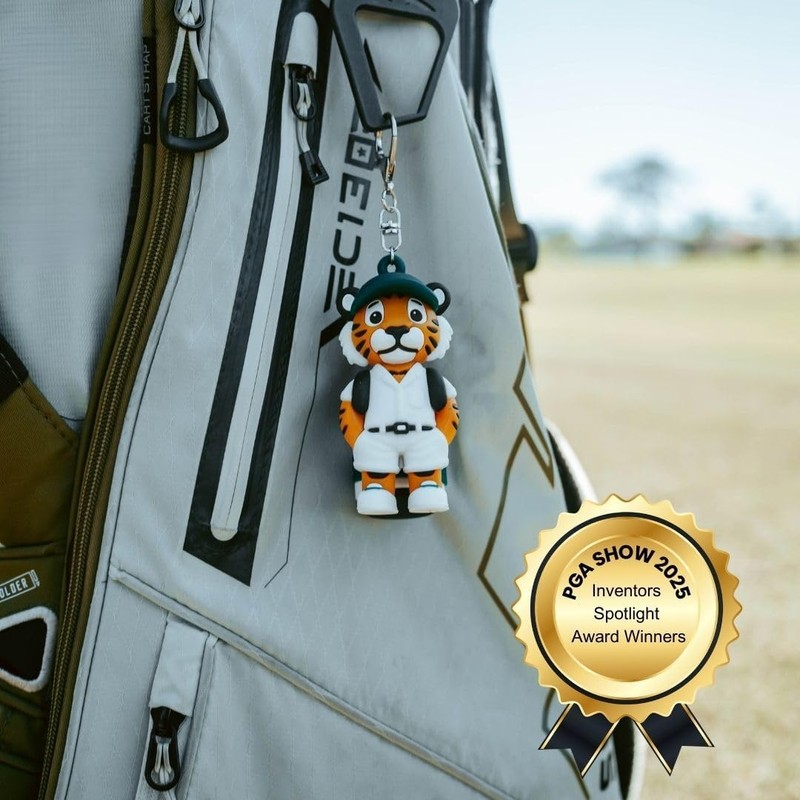 Tiger Caddy Golf Tee Holder Tea Case with 8 Tees,