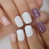 Multicolor Square Press On Nails - Short Square - Glue