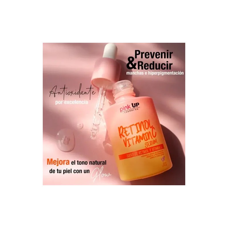Kit Skincare Pink Up 3pz Hialurónico + Colágeno + Retinol