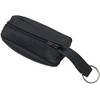 GENUINE LEATHER KEY BAG WITH 2 COMPARTMENTS IN BLACK MADE