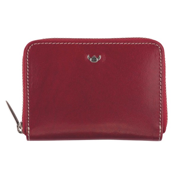 Golden Head Venezia Zipped Billfold Coin Wallet Red, red