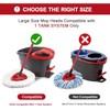 Bonison 6-Pack Spin Mop Head - Compatible with Vielde Easy