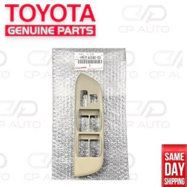 Toyota NEW 01- 05 TOYOTA RAV4 DRIVER LEFT MASTER POWER WINDOW SWITCH BEZEL TRIM TAN OEM