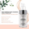 Colour-Changing Foundation, Flawless Concealer Foundation Make-Up, Moisturising Liquid Make-Up Cream