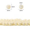1000 bolas redondas de acrílico beige liso de 6 mm,