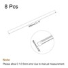 sourcing map Round Solid Aluminum Rod 2mm Diameter 300mm Length