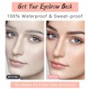 Eyebrow Tattoo 8 Sheets, 76 Pairs Eyebrow Tattoo Sticker Waterproof