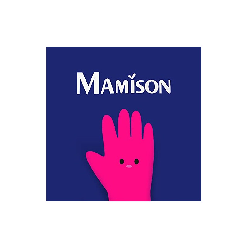 MAMISON XXL Rubber Gloves, 2 Pairs, Kitchen Dishwashing, Non-Slip Grip