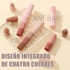 4 En 1 Sombra Para Ojos Varios Tonos,suave De Larga