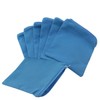 XGNG 6pcs Silver Zipper Storage Bag Velvet Jewelry Bag Dustproof