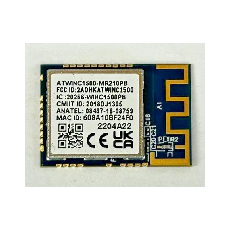 Microchip WiFi Transceiver Module (ATWINC1500-MR210PB1954) Low-Power SPI to Wifi