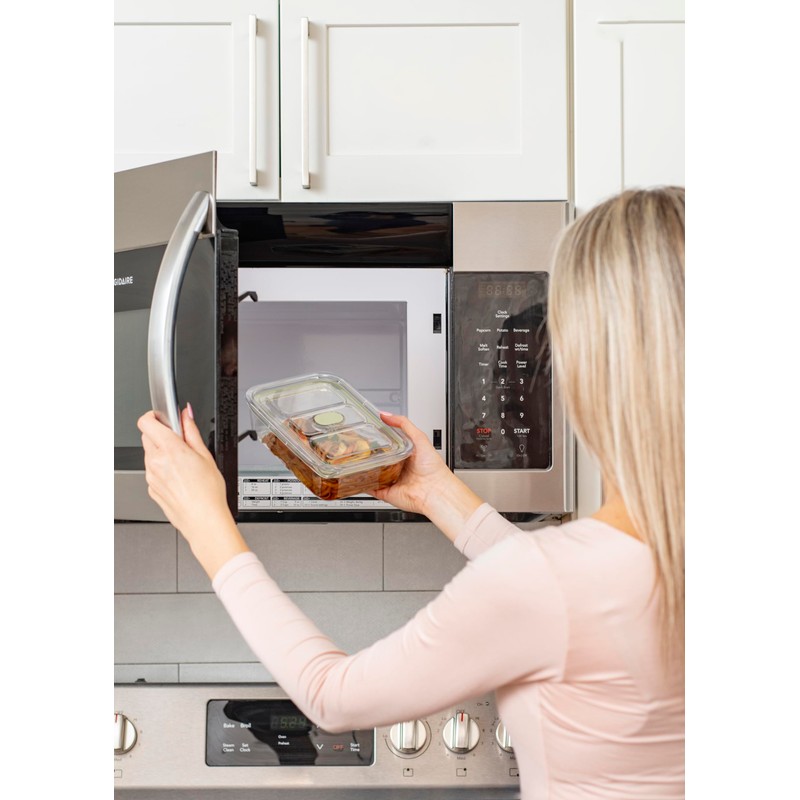 Prepara LatchLok Click 14.5 Cup Food Storage Container, Sage