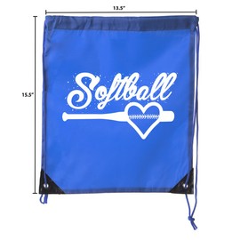 Mato & Hash Softball Goody Bags, Softball Drawstring bags for Team Parties & Birthdays