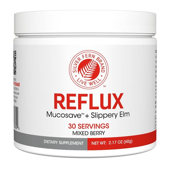 Reflux - Digestive Supplement - Each Tub = 30 Scoops = 30 Servings - Mucosal Support for Acid Issues - with Mucosave FG and Slippery Elm Bark (1 Tub)