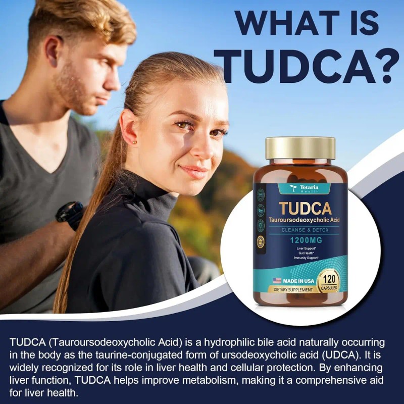 Tudca 1200 Protector Hepático Detox 120caps Hecho Usa