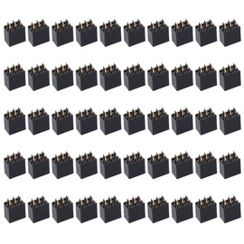 Pin Header Strip 50pcs Double Row Female PCB Board Socket Durable 2x3-Pin Straight Connector PCB Board
