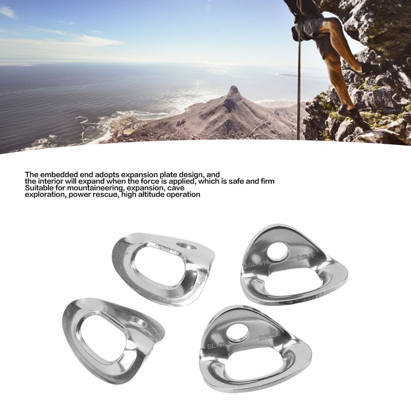 4 Pair Climbing Hanger Stainless Steel Wear Resistant High Load