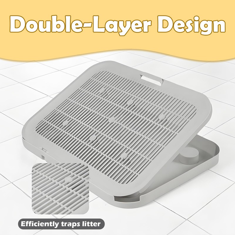 LoopTime Elevated Cat Litter Mat Litter Box Mat with a