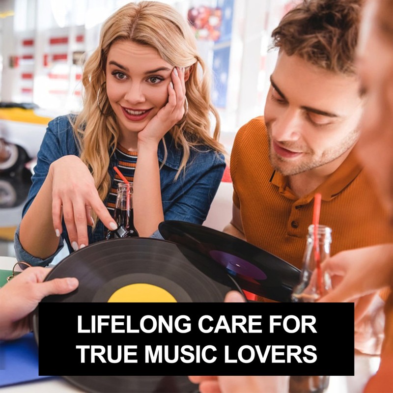 SpinArt Vinyl Record Cleaner Vinyl Record Cleaning Kit 8-in-1,Includes Soft