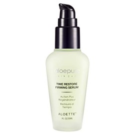 Aloette Time Restore Firming Serum for Face & Neck - Anti-Aging Facial Serum for Wrinkles & Fine Lines - Hydrates Dry Skin with Vitamin C & Aloe Vera - Cruelty Free