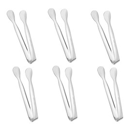 AYOK Ice Tongs,Small Tongs for Serving Food,Mini Tongs,Small Serving Tongs for Tea and Coffer,Catering,Kitchen,Camping(6 pcs), 1
