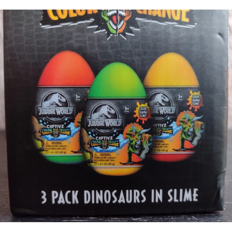 ToyMonster 3 Pack Jurassic World Captivz Color Change Dinos in